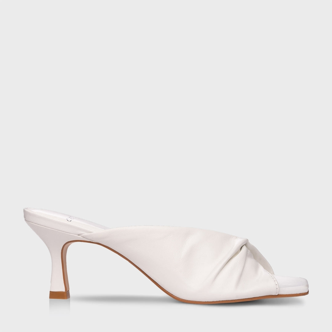 Open Mule Twist Leather Carrano
