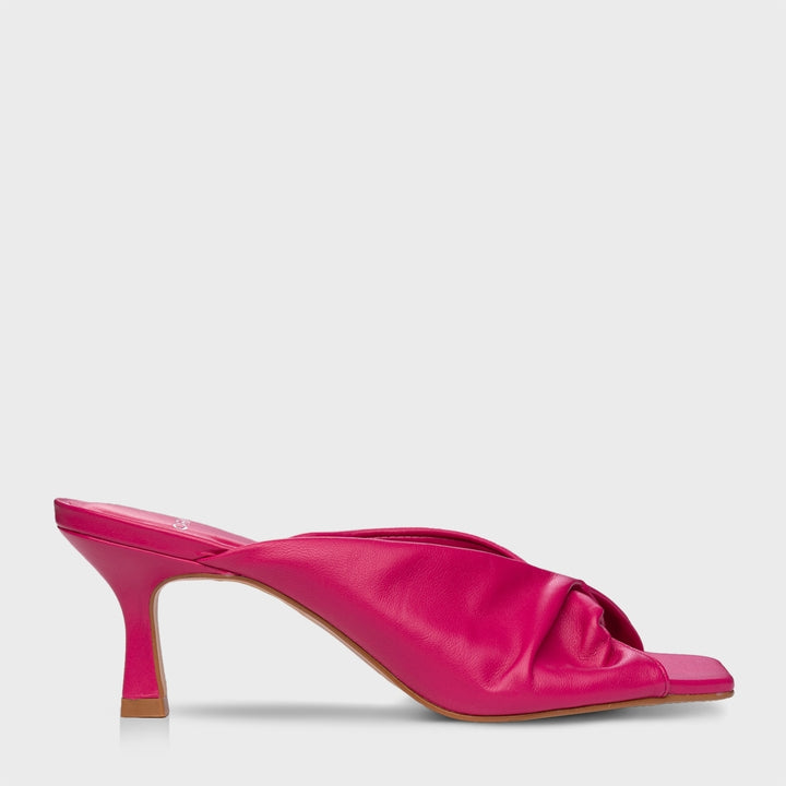 Open Mule Twist Leather Carrano