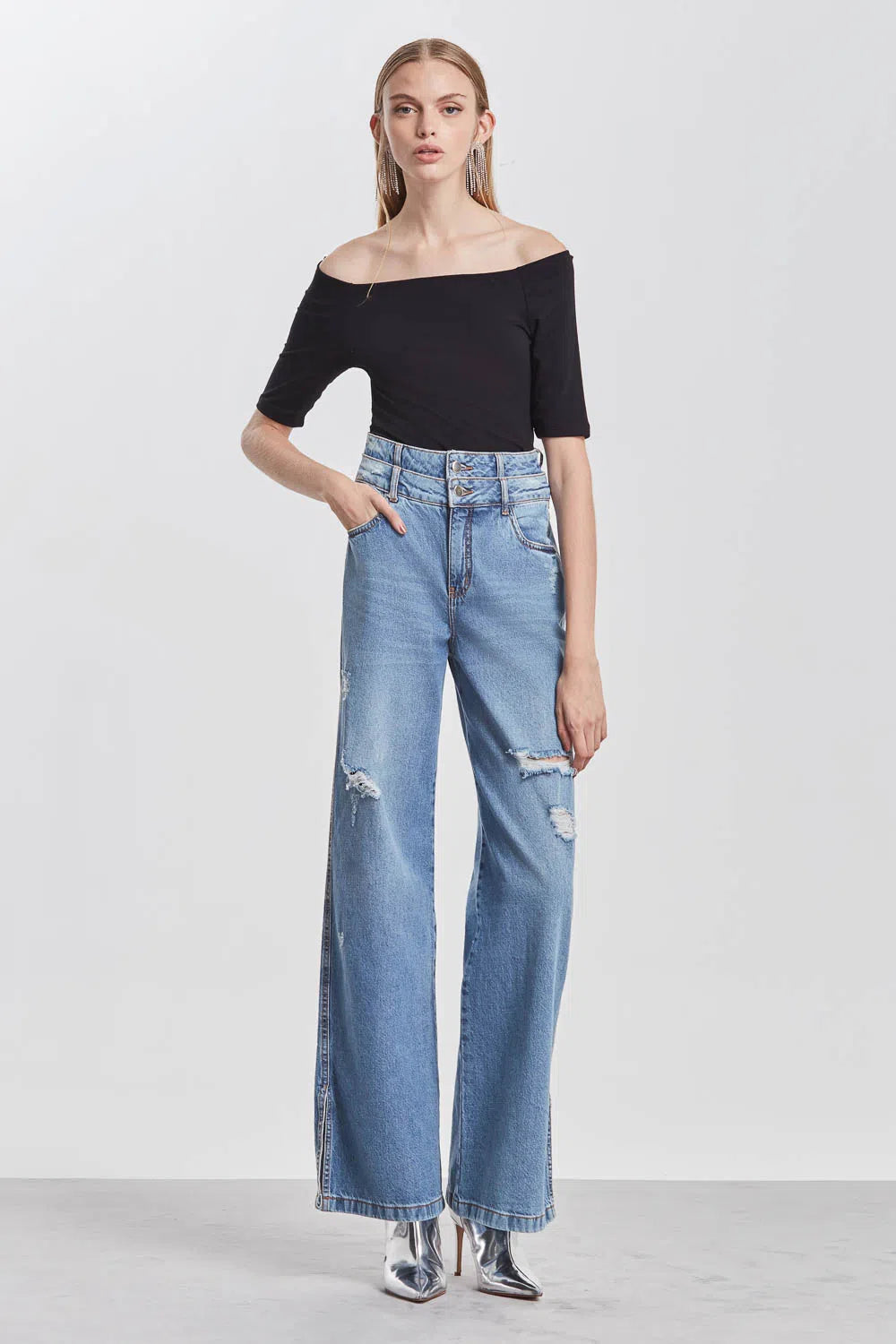 Basic Off-the-Shoulder Blouse
