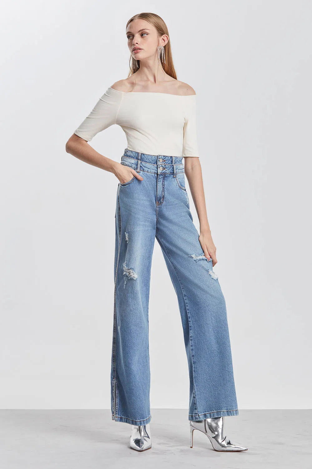 Basic Off-the-Shoulder Blouse