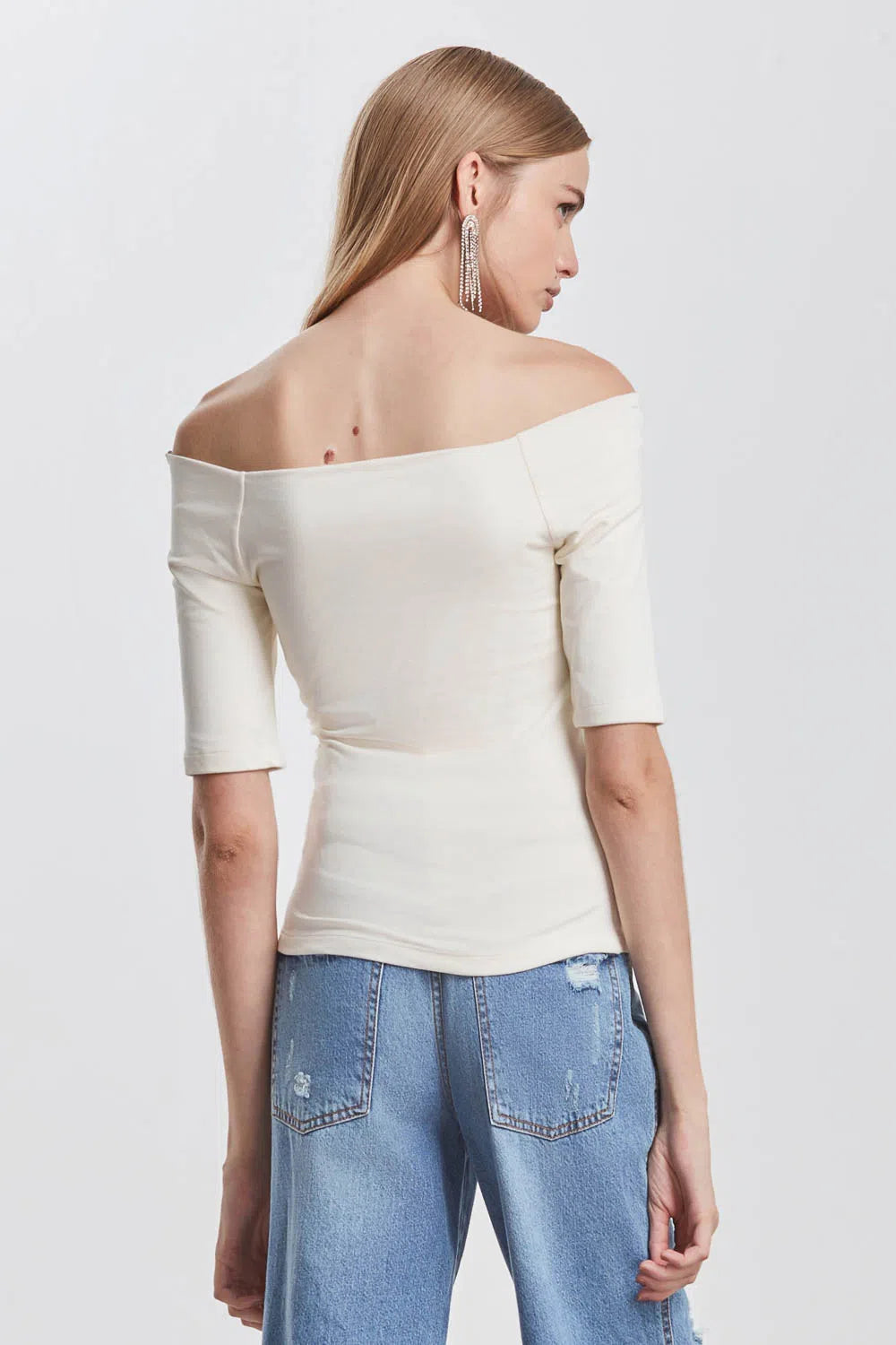 Basic Off-the-Shoulder Blouse