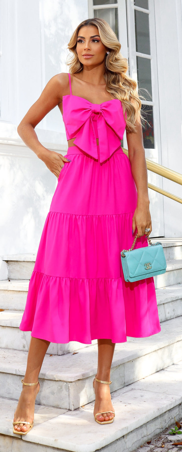 Skirt+Top Set with Bow