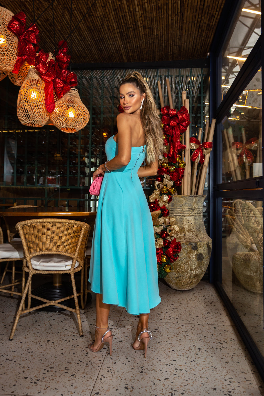 Asymmetrical Midi Dress