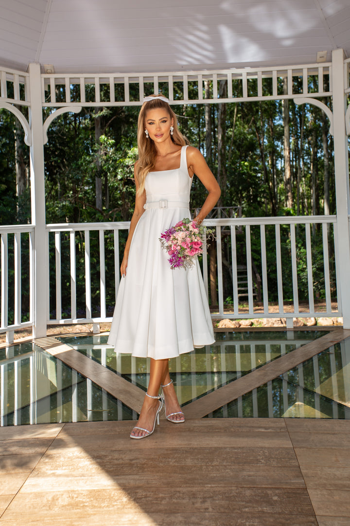 Tailored Midi Dress