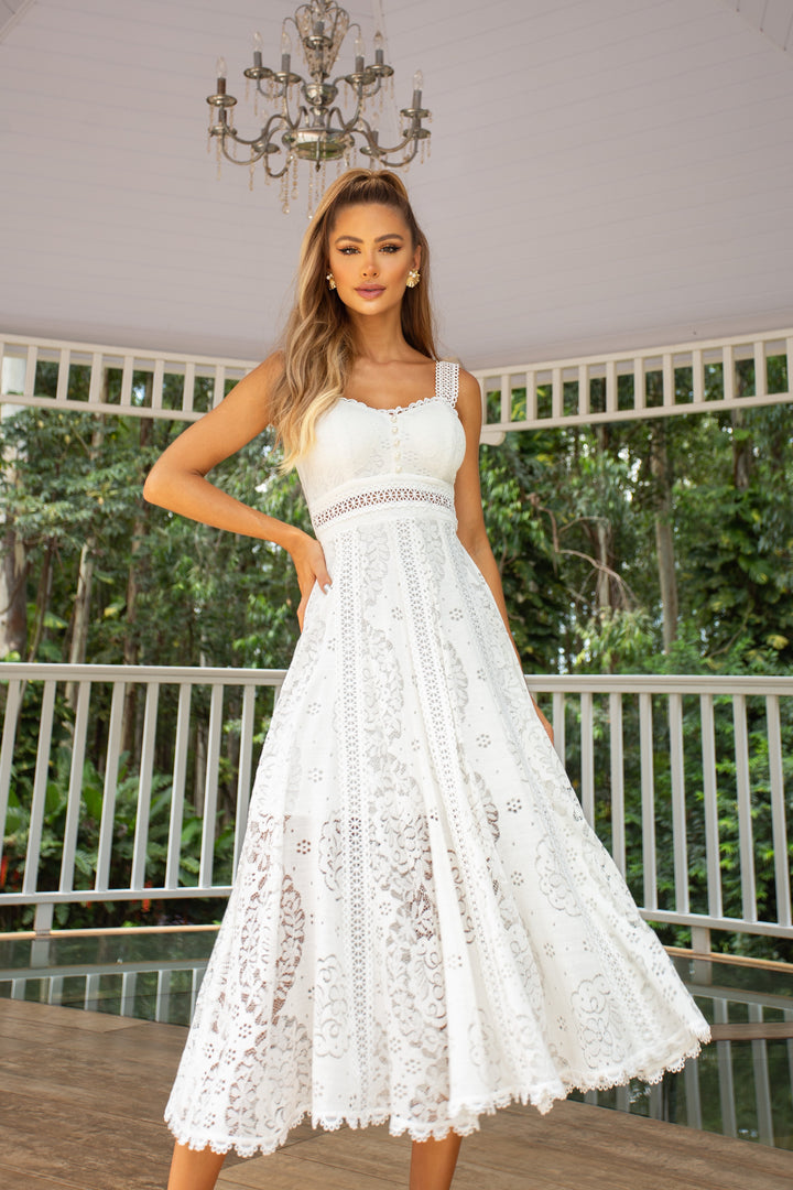 Flared Midi Dress