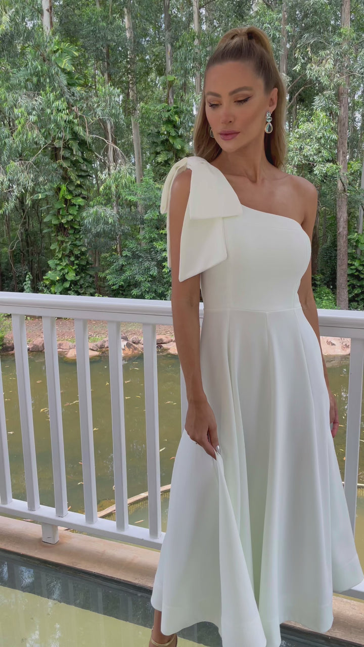 Asymmetrical Midi Dress