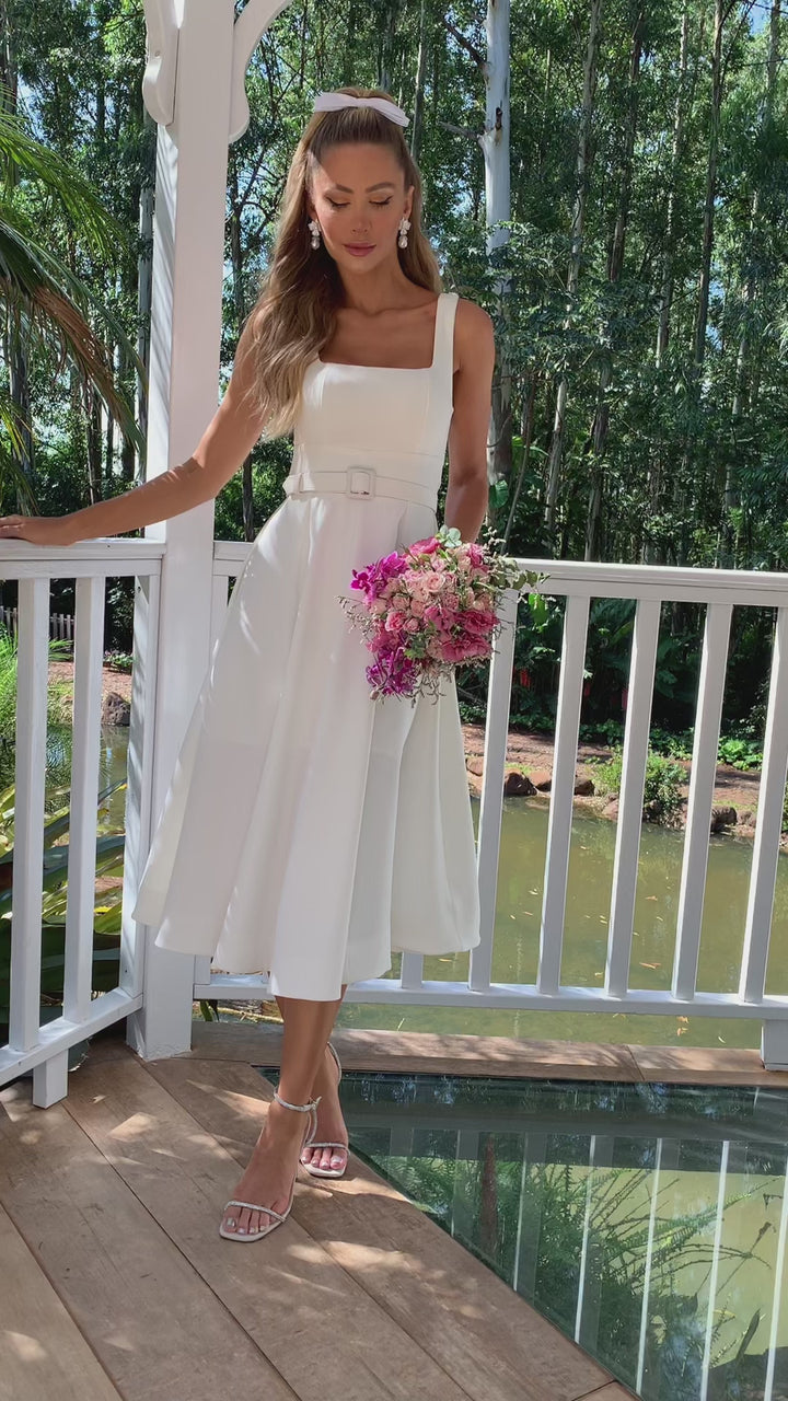 Tailored Midi Dress