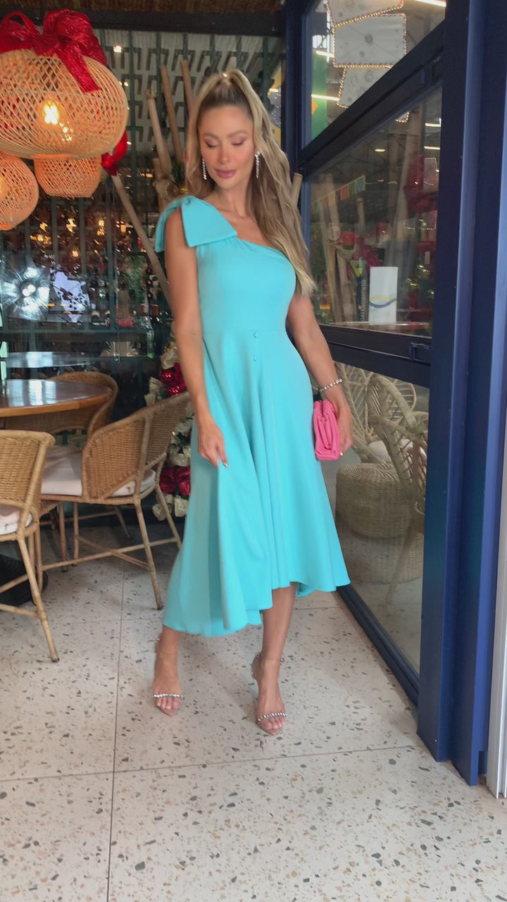 Asymmetrical Midi Dress