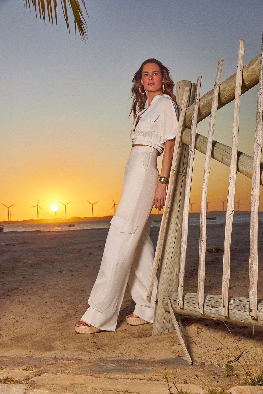 Anne Fernandes Hooded Top and Trousers Set