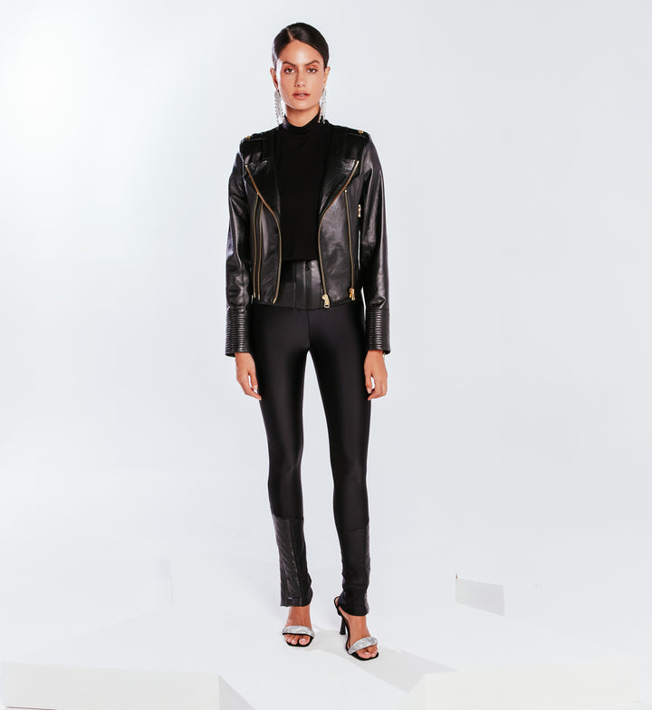 Prada pants with Charth leather