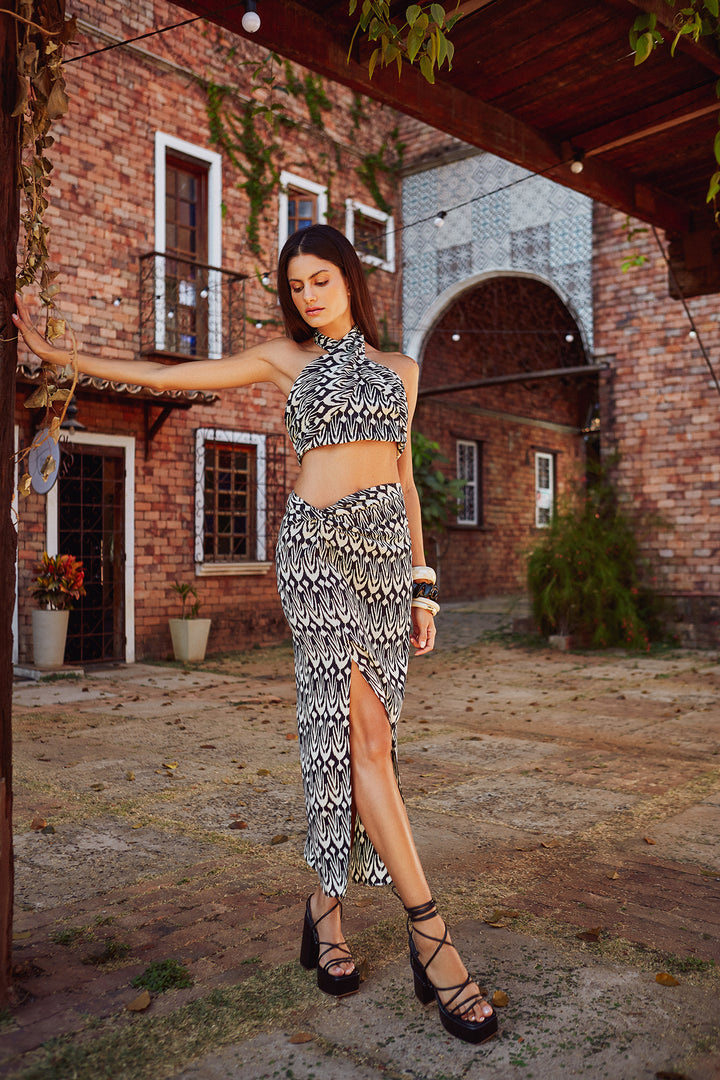 Anne Fernandes Top+Skirt Set
