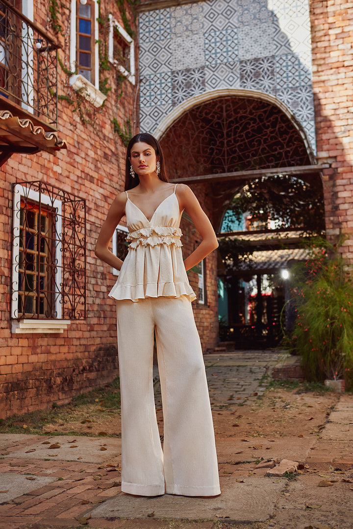 Strappy Top+Pants Set