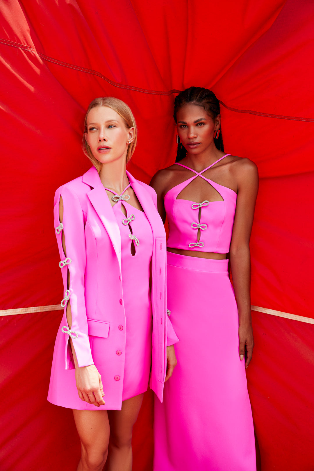 Top+Midi Skirt Set by Regina Salomão Tailoring