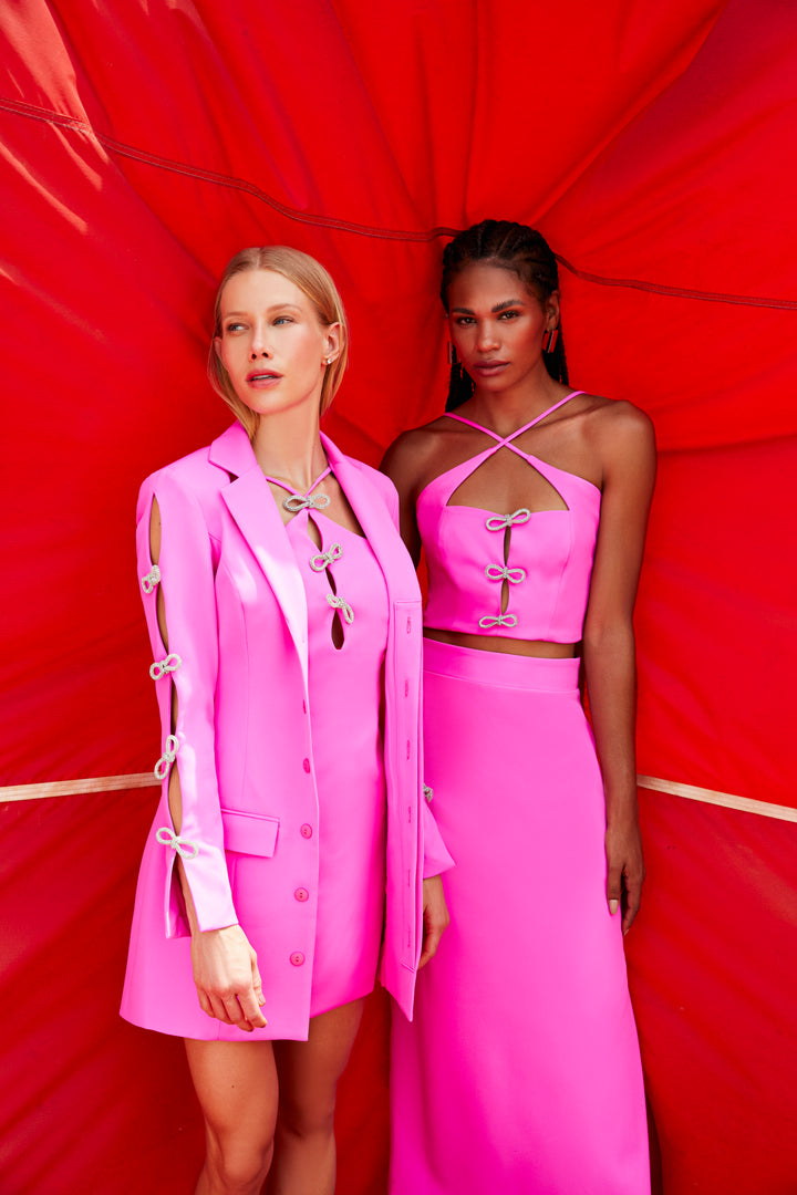 Top+Midi Skirt Set by Regina Salomão Tailoring