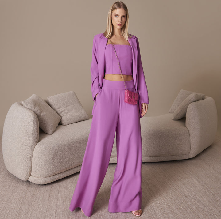 Anne Fernandes Blazer+Top+Pants Set