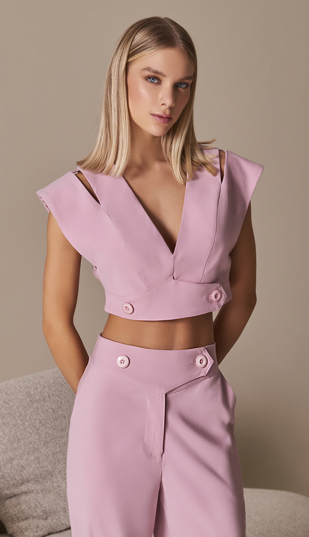 Anne Fernandes Blouse+Pants Set
