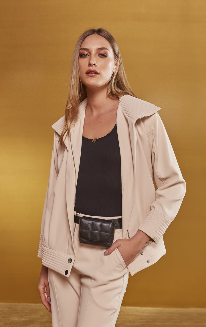 Anne Fernandes Quilted Coat+Pants Set