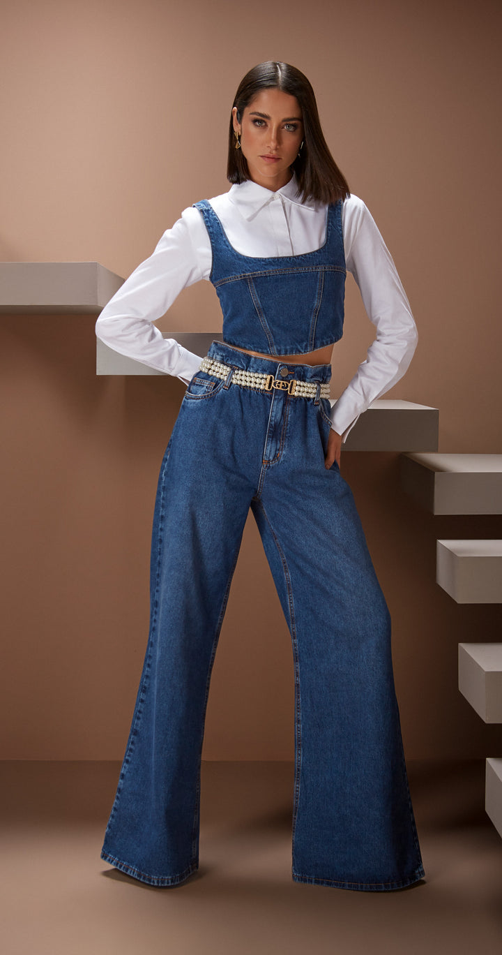 Anne Fernandes Jeans Top