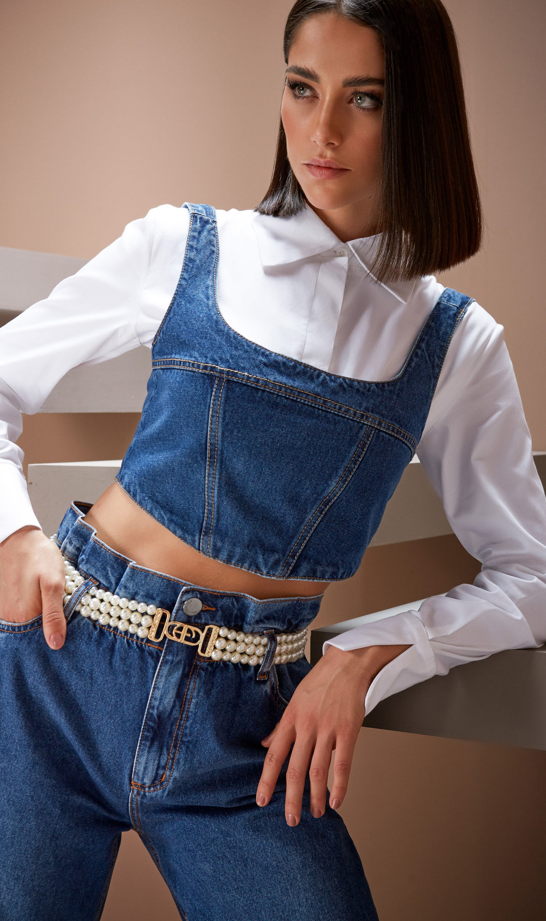 Anne Fernandes Jeans Top