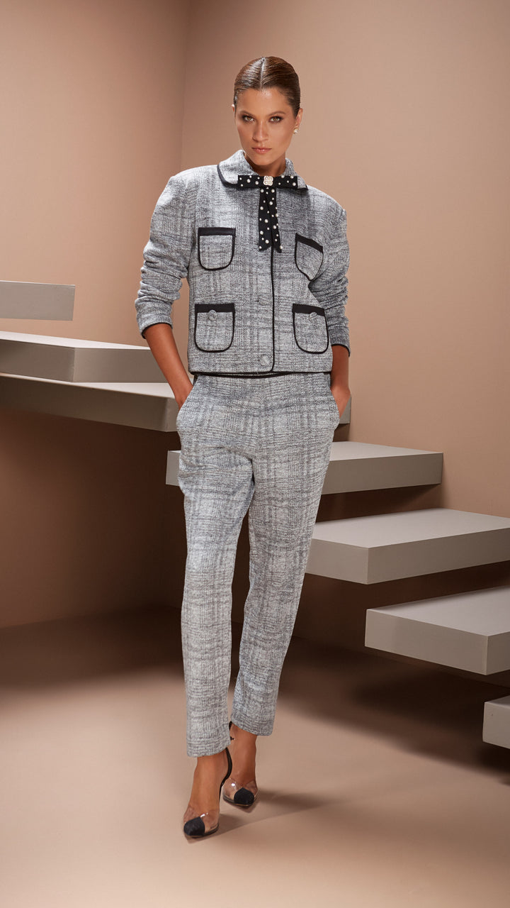 Anne Fernandes Tweed Pants+Coat Set