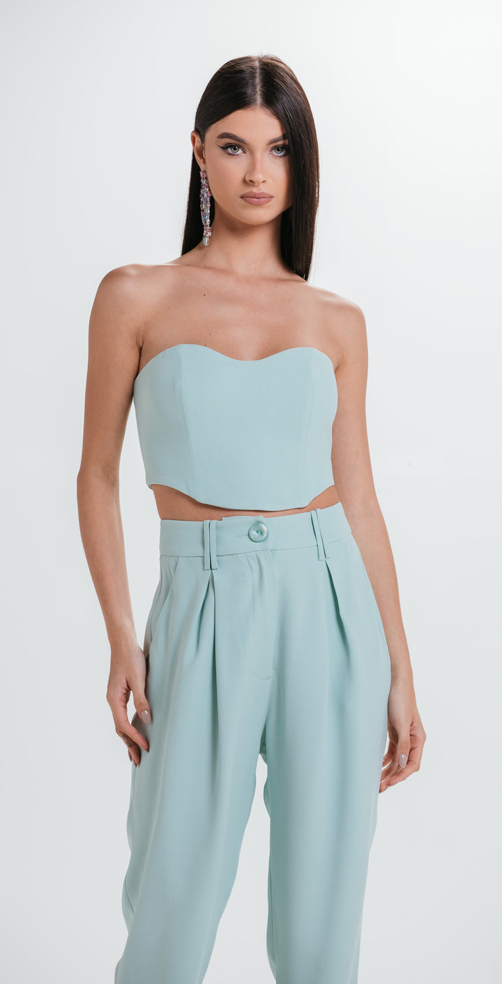 Crepe Top+Pants Set Charth