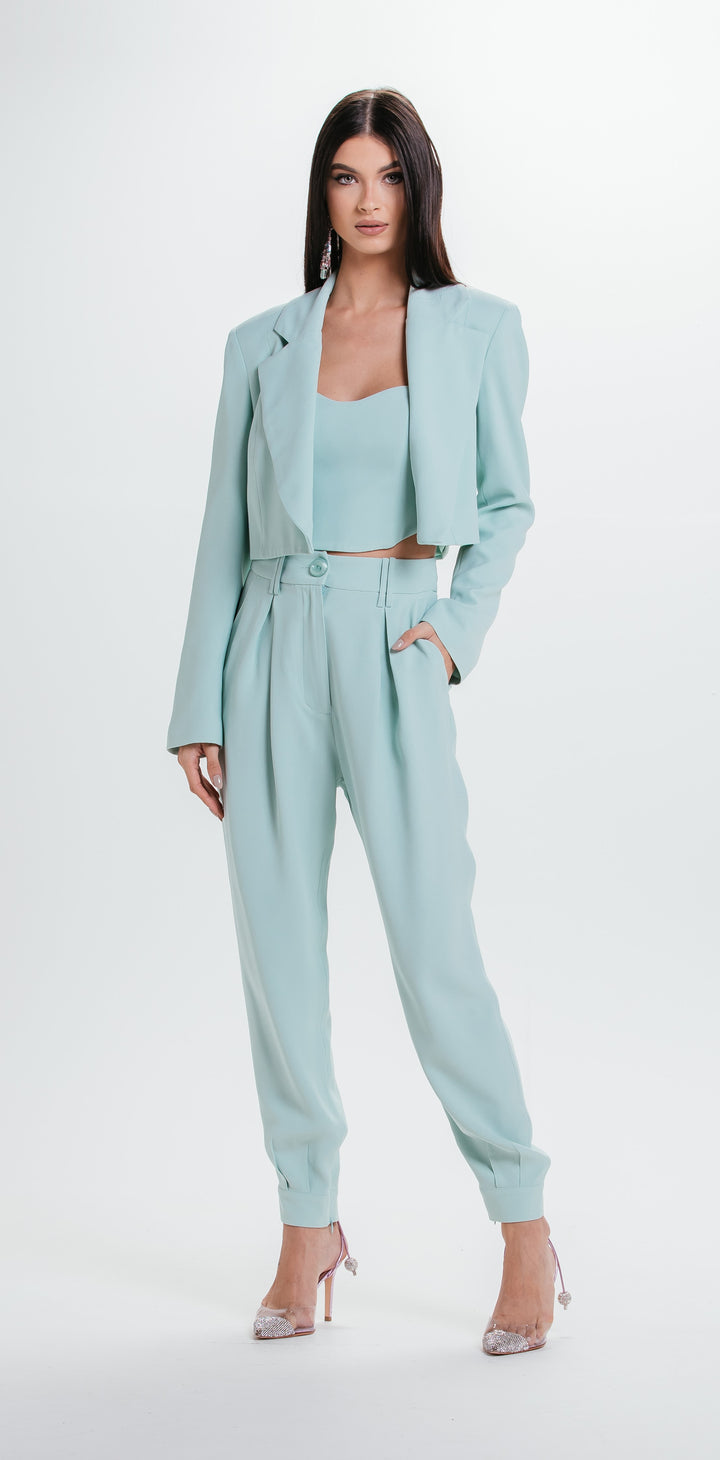 Crepe Top+Pants Set Charth