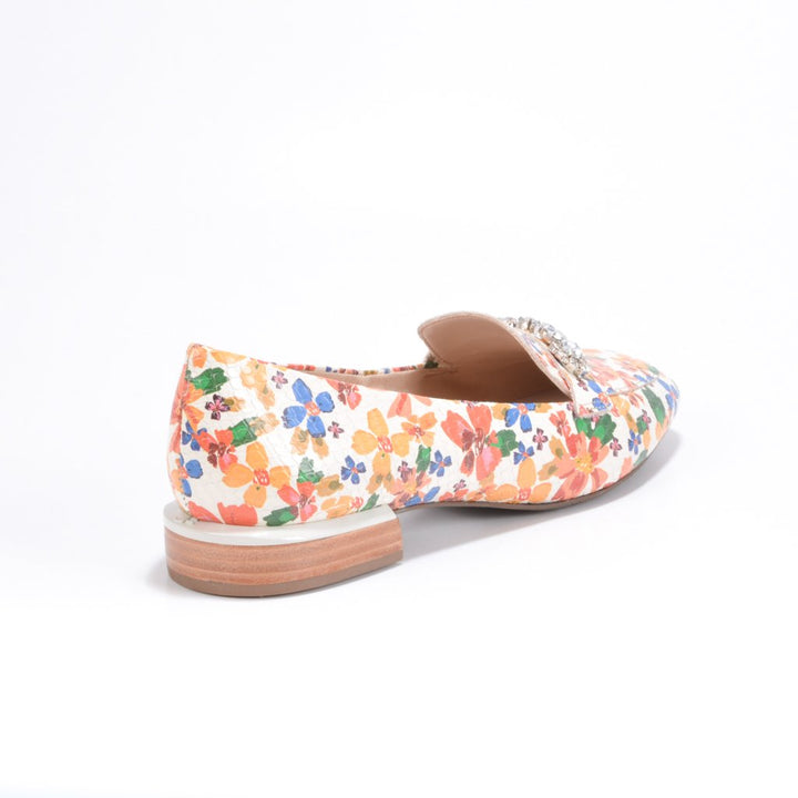 Loafer Couro Floral