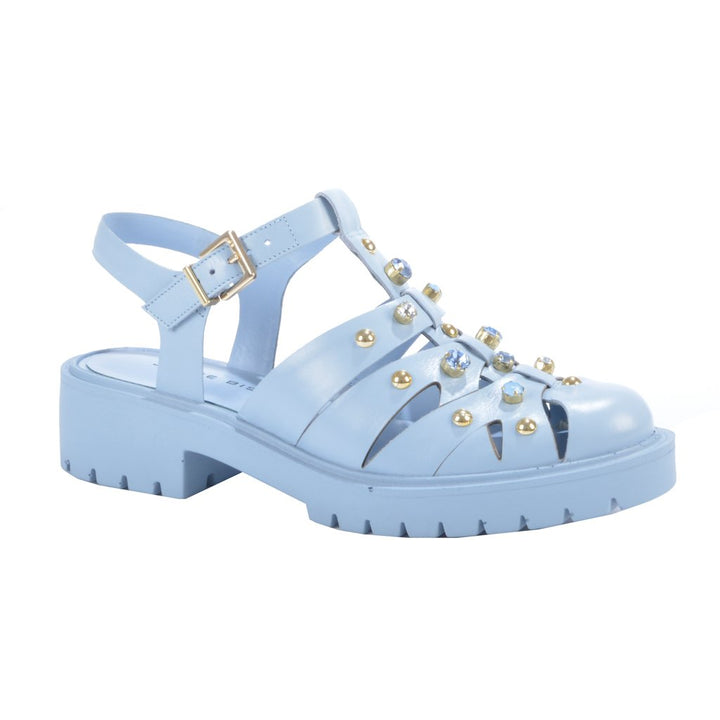 Jorge Bischoff Leather and Stone Sandal